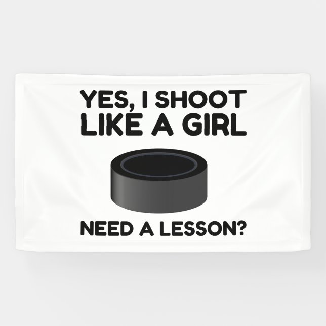 LIKE A GIRL HOCKEY BANNER (Horizontal)