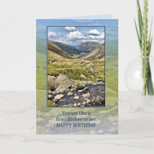 Like a Grandfather Birthday Mountain Landscape Card