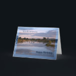 Like a grandson to me, Lake at dawn Birthday card<br><div class="desc">A beautiful view photograph of a lake at dawn with clouds reflecting in the water. A great way to wish someone a Happy Birthday. Copyright Norma Cornes.</div>