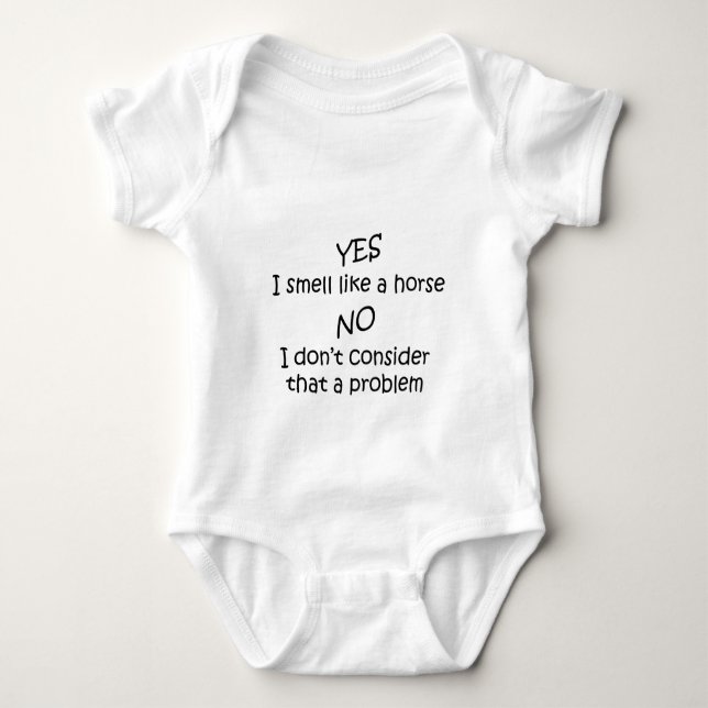 like a horse baby bodysuit (Front)