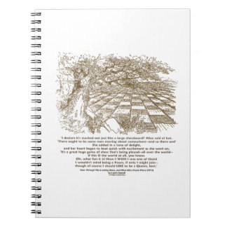 Like A Large Chessboard Game Of Chess Wonderland Notebook