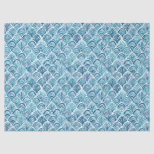 LIKE A MERMAID Nautical Fish Scales Pattern Tissue Paper