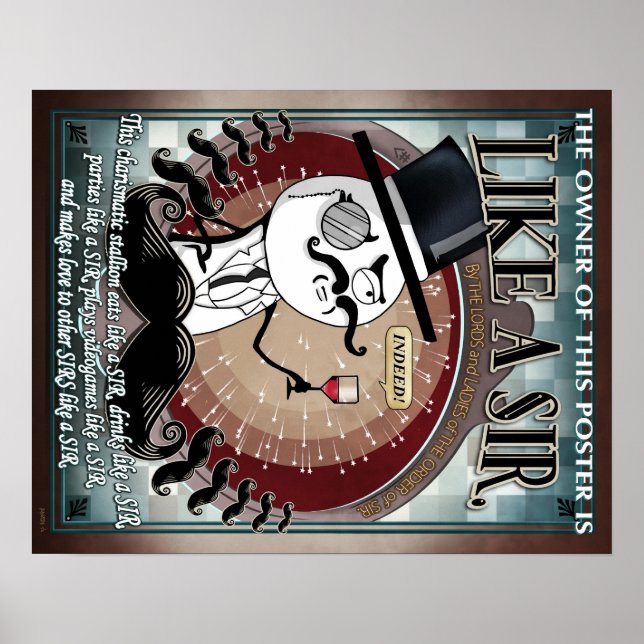 Like A Sir - Meme Poster (Front)