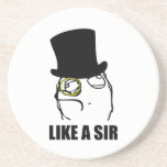 Like a Sir Monocle Rage Face Meme Coaster<br><div class="desc">About this meme: "Rage Comics" are an ever-increasing collection of comics that proliferate user content generated websites such as reddit, 4chan, and 9gag, among others, which consist of a basic set of silly and funny fundamental characters, or "rage faces, " that can be applied to different circumstances and tell real...</div>