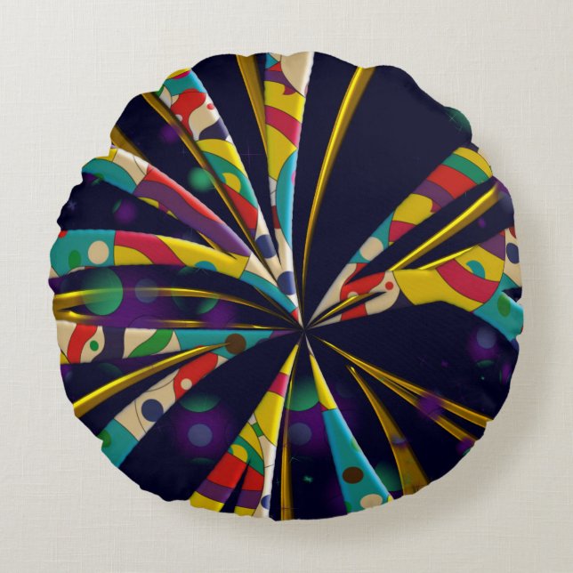 Like a sun round cushion (Front)