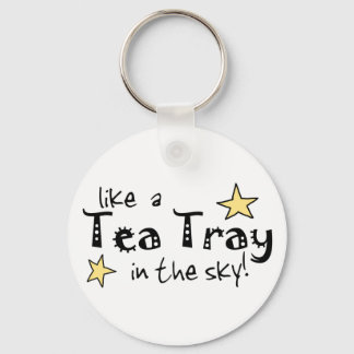 Like a tea Tray in the Sky Key Ring