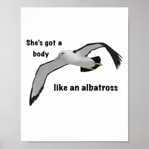 Like An Albatross Sticker  Poster