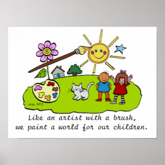 Like An Artist With a Brush Poster