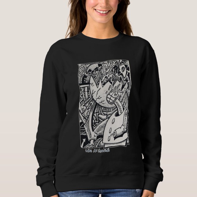 Like an Eggshell, by Brian Benson Sweatshirt (Front)