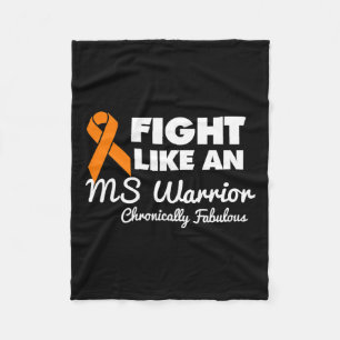 Like An Ms Warrior Fleece Blanket