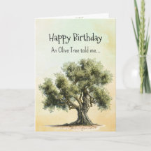 Like an Olive Tree Spirit Birthday Personalities