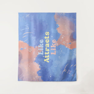 Like attracts Like, Motivational, Positive Quote Tapestry