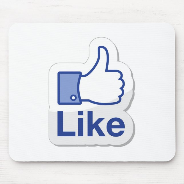 Like Button (Like Me) Mouse Mat (Front)
