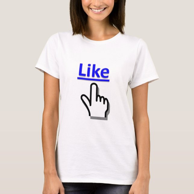 Like Button T-Shirt (Front)