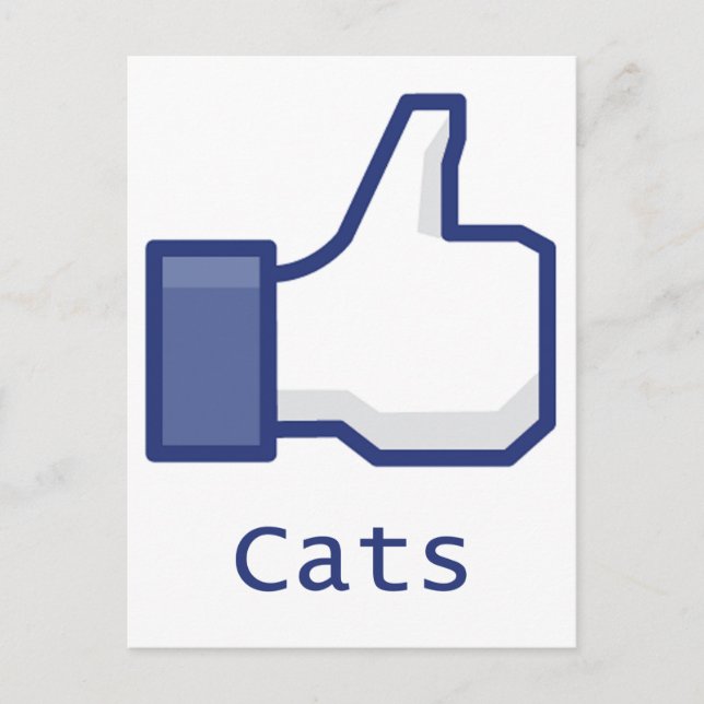 Like Cats Postcard (Front)