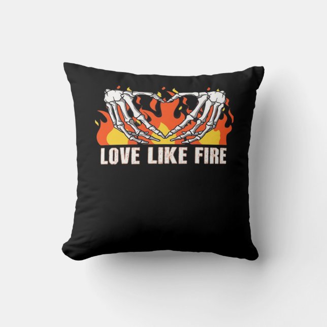 Like Classic - Skeleton Hands Heart  Cushion (Front)