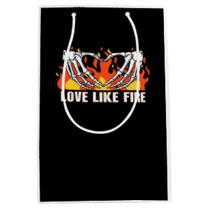 Like Classic - Skeleton Hands Heart Medium Gift Bag