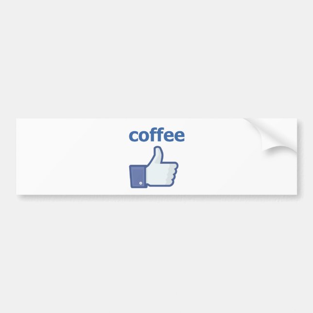 LIKE coffee Bumper Sticker (Front)