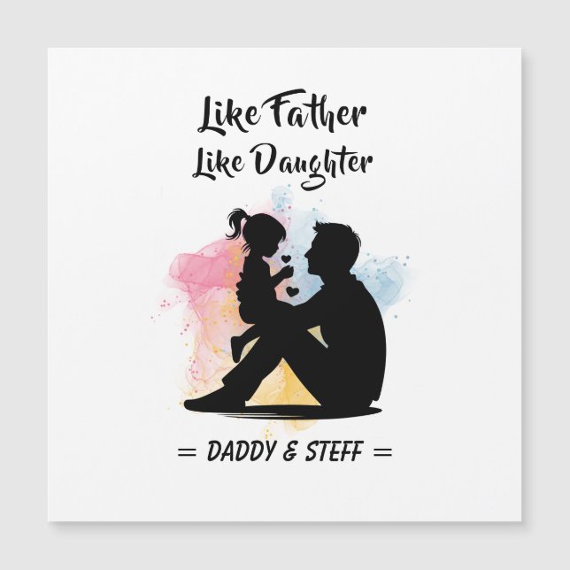 Like Father Like Daughter - Custom Name (2) (Front)