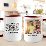 Like Father Like Daughter Oh Crap | Photo Mug<br><div class="desc">Like Father Like Daughter oh Crap with custom photo</div>