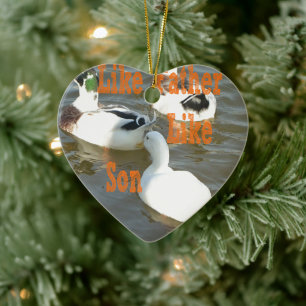 Like Father Like Son. Ceramic Tree Decoration