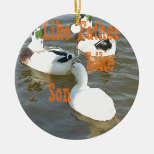 Like Father Like Son. Ceramic Tree Decoration