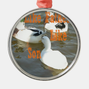 Like Father Like Son. Metal Tree Decoration