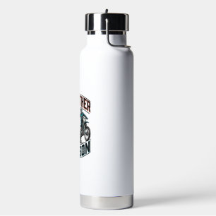 Like Father Like Son Motocross Vintage Vector Shir Water Bottle