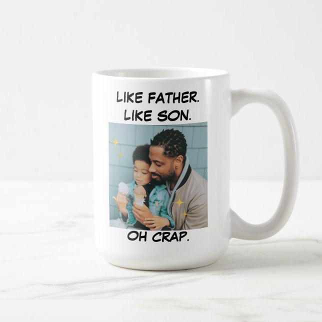 Like Father Like Son Photo Coffee Mug (Right)
