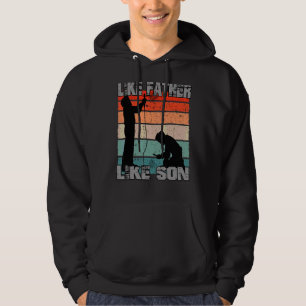 Like Father Like Son Welder Cool Vintage Welding T Hoodie