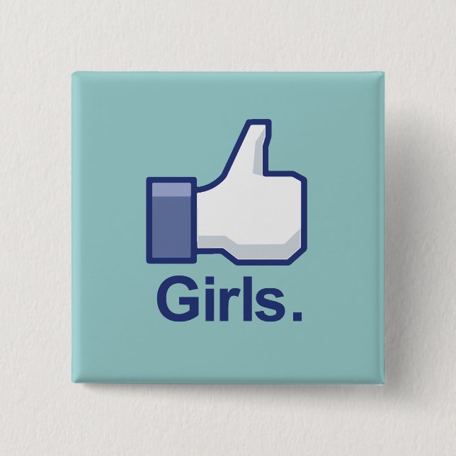 Like Girls 15 Cm Square Badge (Front)