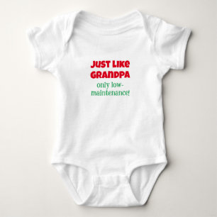 Like Grandpa, Funny Message Baby One-Piece, Bodysuit