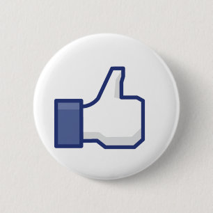 Like Hand 6 Cm Round Badge