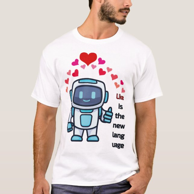 like is a new language T-Shirt (Front)