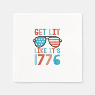Like It's 1776 Funny 4th Of July Party July 4th Te Napkin