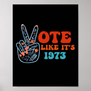 Like It's 1973 Pro Choice Womens Rights Retro Vint Poster