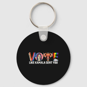 Like Kamala Sent You Shirt Uterus Feminist Lgbt Key Ring
