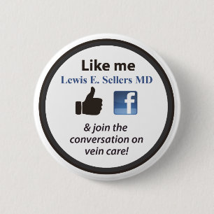 Like LES on facebook 6 Cm Round Badge