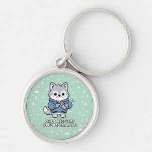 Like Mate, Stop Procrastinating Stray Wolf Key Ring