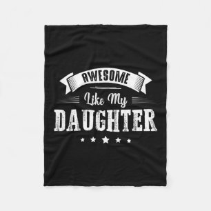 Like My Daughter Gifts Men Dad Joke Fathers Day Da Fleece Blanket