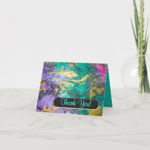 Like Oil and Water Thank You Note (Personalised) Card