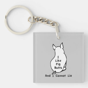 Like Pig Butts Key Ring