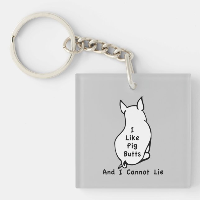 Like Pig Butts Key Ring (Front)