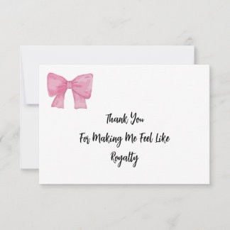  Like Royalty | Pink Bow Card
