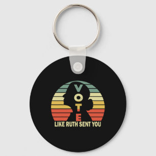 Like Ruth Sent You - Feminist Womens Vintage Desig Key Ring