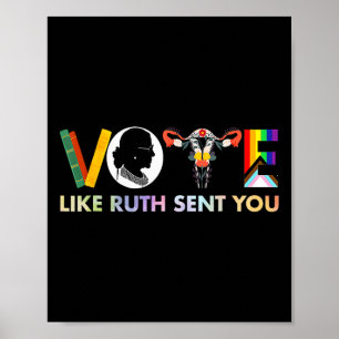 Like Ruth Sent You Shirt Uterus Feminist Lgbt Poster