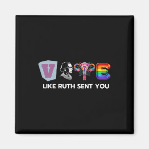 Like Ruth Sent You - Uterus Flowers Feminist Lgbt Magnet