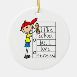Like School Love Recess Ceramic Tree Decoration
