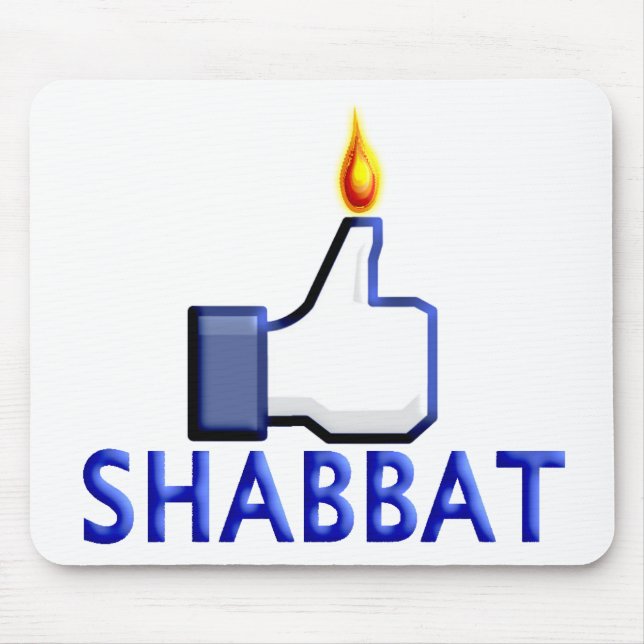 Like Shabbat Mouse Mat (Front)