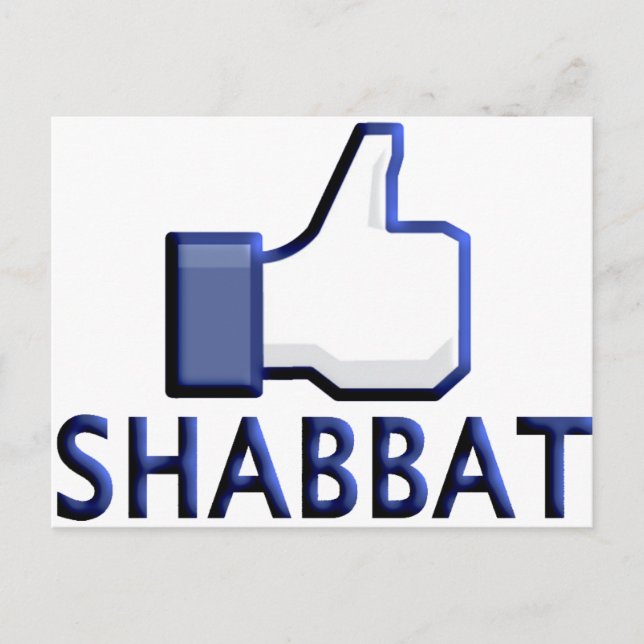 Like Shabbat Postcard (Front)